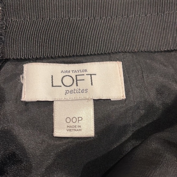 🎉HP! Ann Taylor LOFT Gold Shimmer Pencil Skirt 00P - Picture 6 of 7